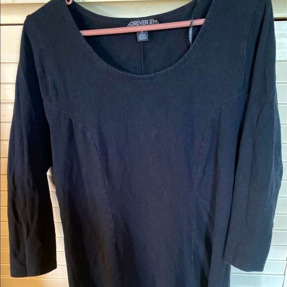 Forever 21+ Black Dress - Picture 1 of 2